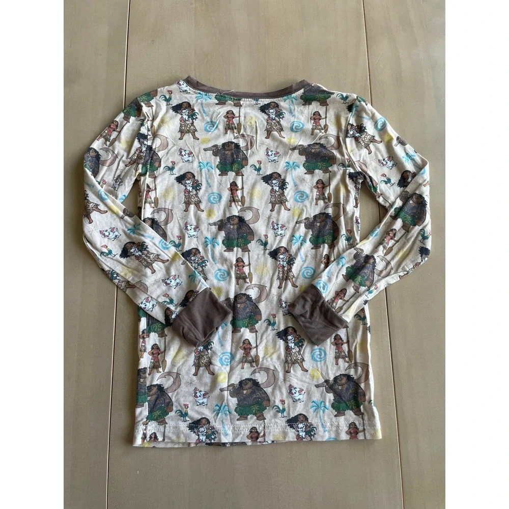 Moana Bamboo Long Sleeve Pants Kids PJs Pajamas - Size 4-5Y
